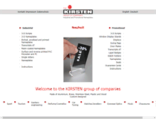 Tablet Screenshot of kirsten-group.com